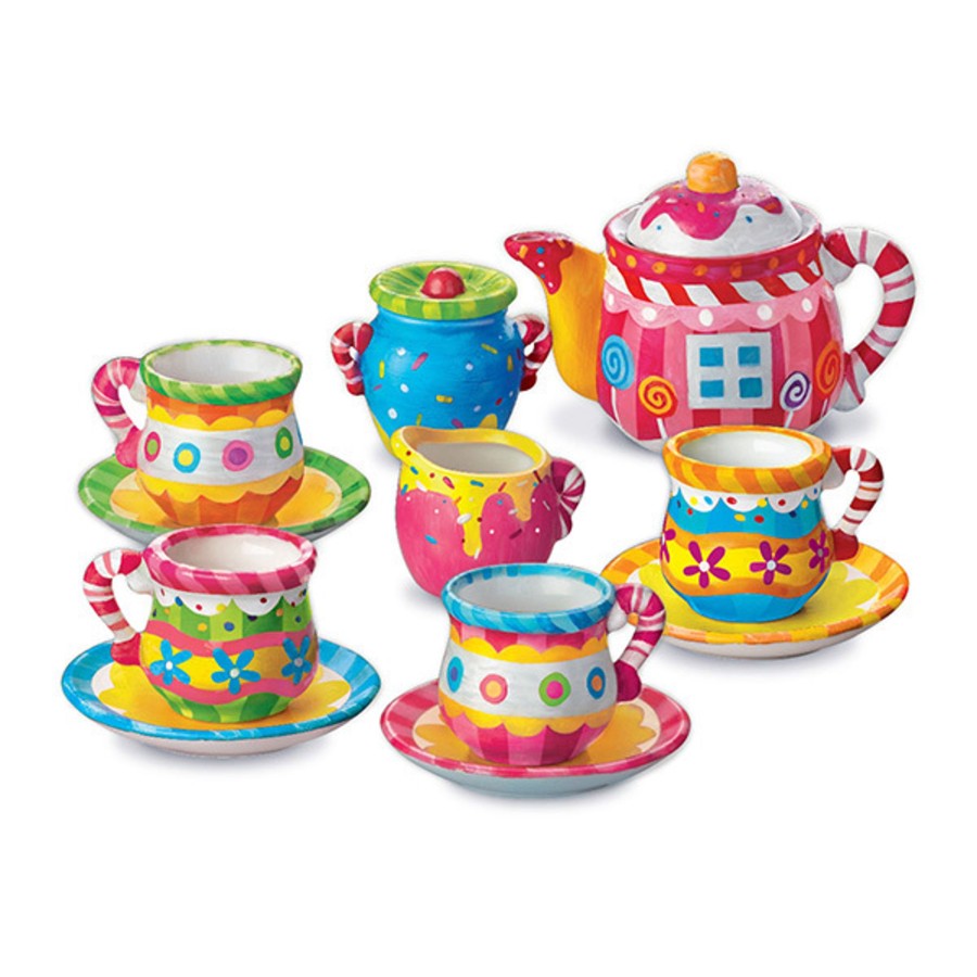 Art & Craft 4M Creative Kits | 4M - Paint Your Own Mini Tea Set