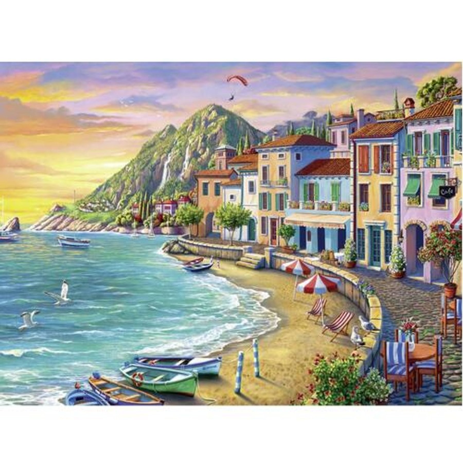 Shop For Toys Ravensburger 500-999 Pieces | Ravensburger - Romantic Sunset Large Format Puzzle 750Pc